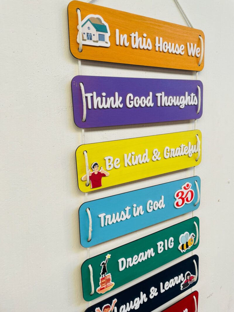 Hanging quotes home decor - Bubbly Decors