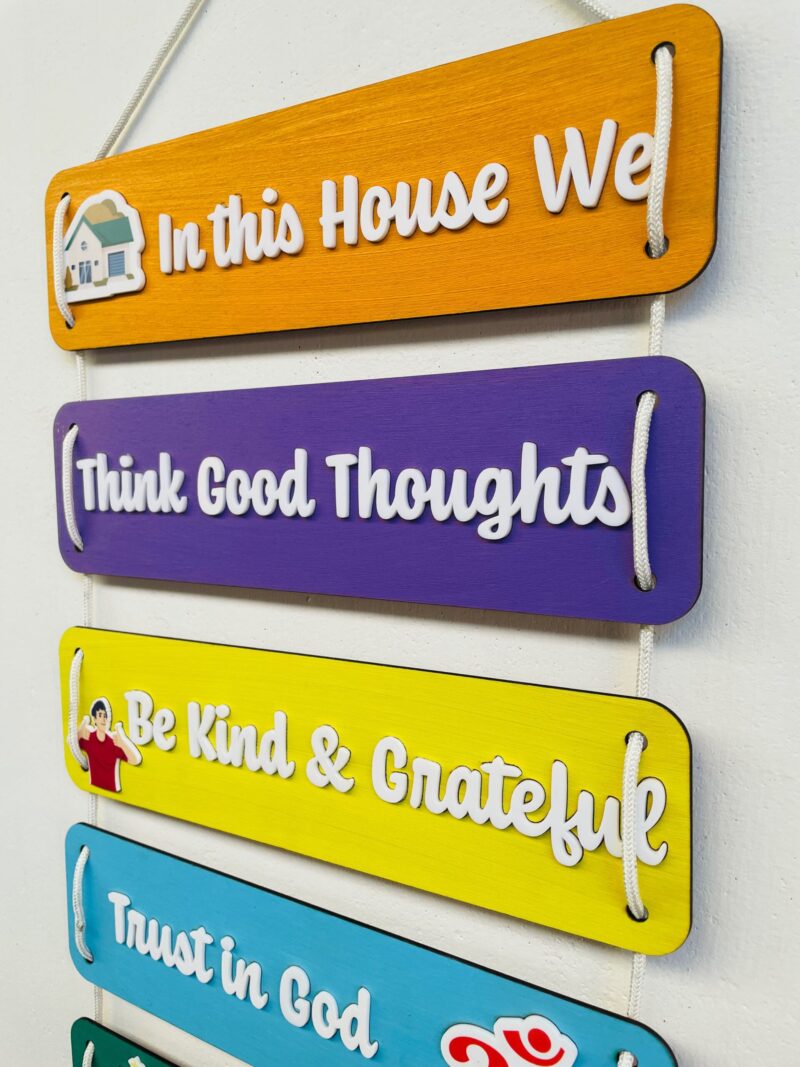 Hanging quotes home decor - Bubbly Decors