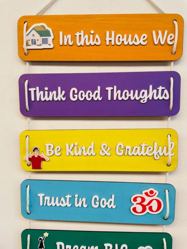 Hanging quotes home decor - Bubbly Decors
