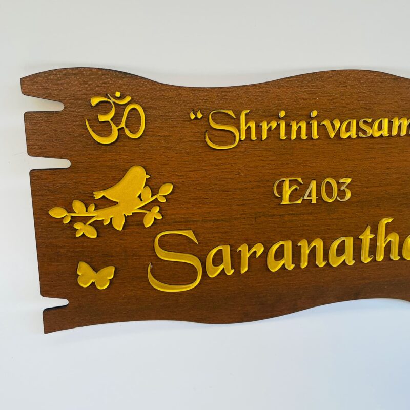 Name board Single name - Bubbly Decors