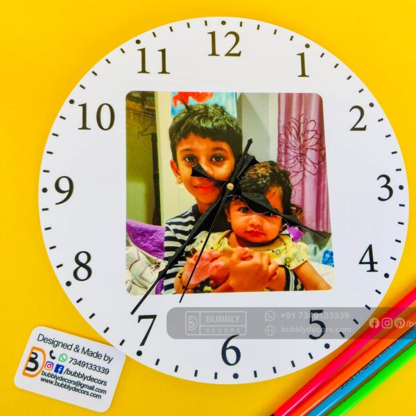 Photo clock - Bubbly Decors