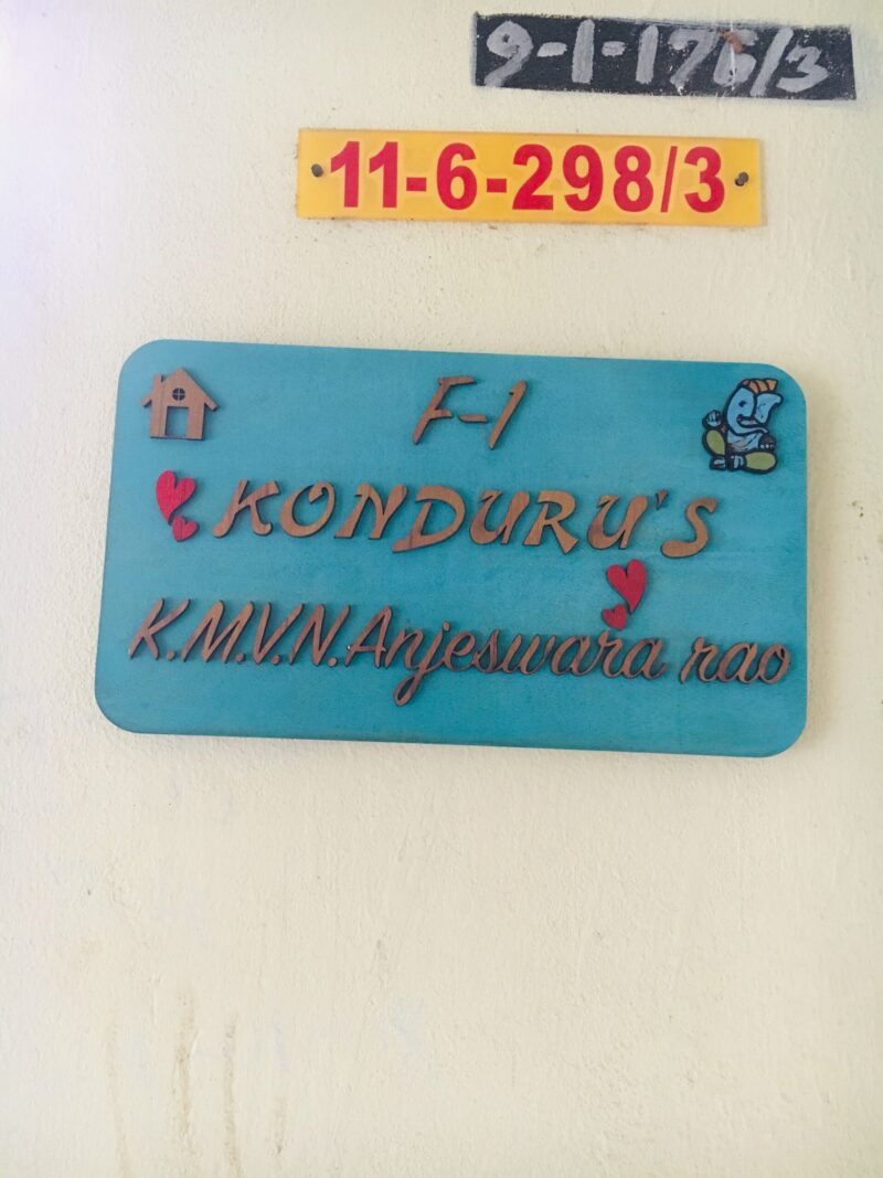 Name board Blue - Bubbly Decors