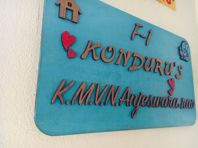 Name board Blue - Bubbly Decors