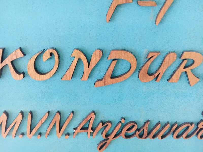 Name board Blue - Bubbly Decors