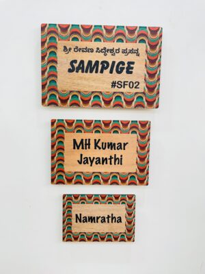 Name Board 3 tier printed - Bubbly Decors