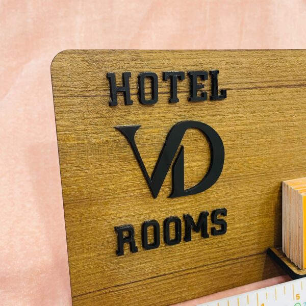 visiting cards holder wood - Bubbly Decors