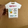 Birthday invitation shirt model - Bubbly Decors