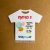 Birthday invitation shirt model - Bubbly Decors