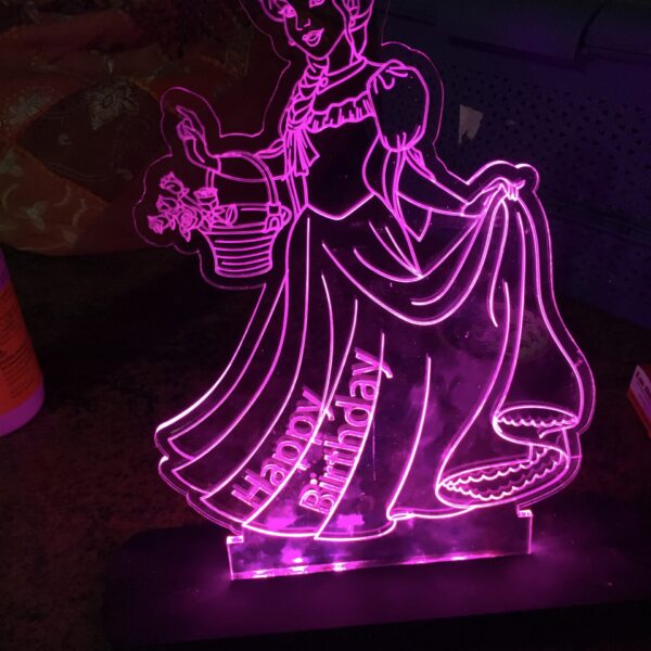 Light glow stand Cinderella - Bubbly Decors