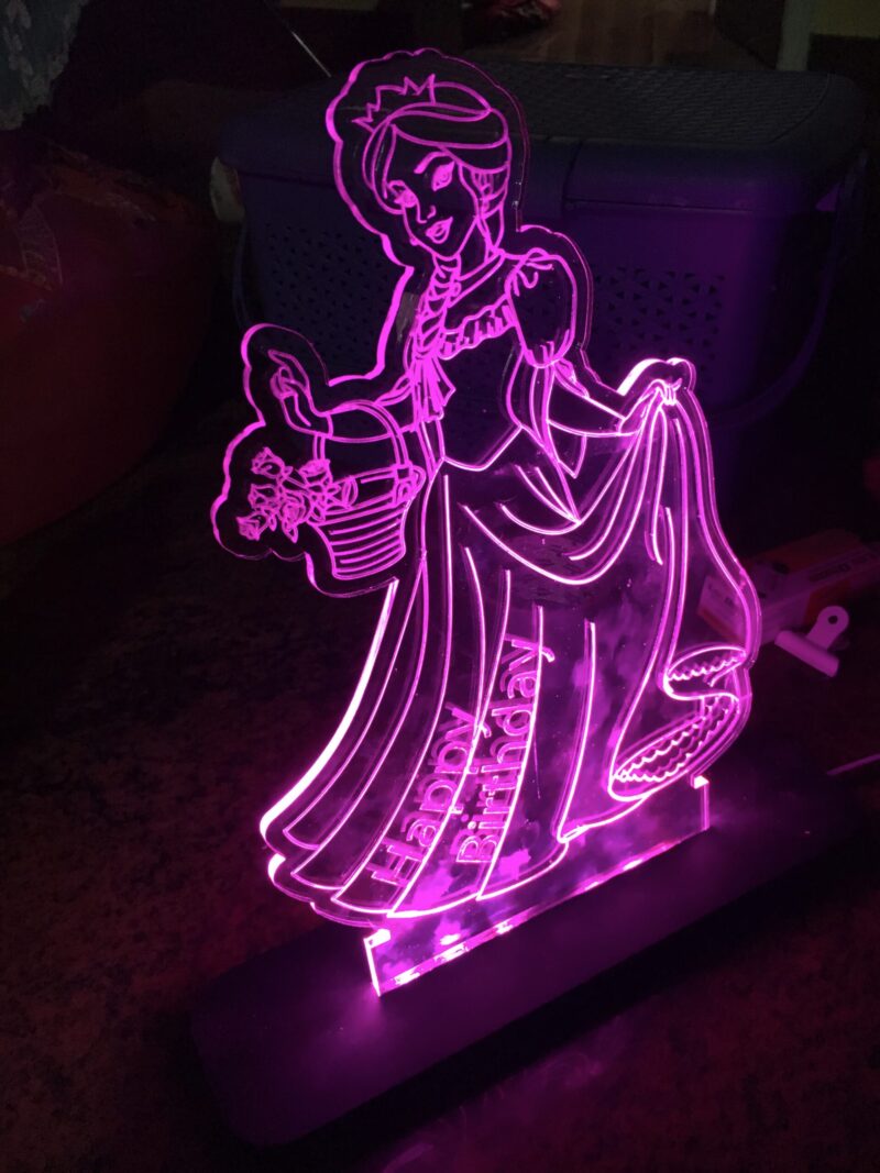 Light glow stand Cinderella - Bubbly Decors