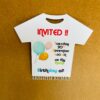 Birthday invitation shirt model - Bubbly Decors