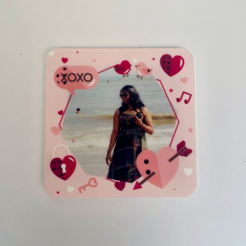 Valentine's Day gift photo magnet - Bubbly Decors