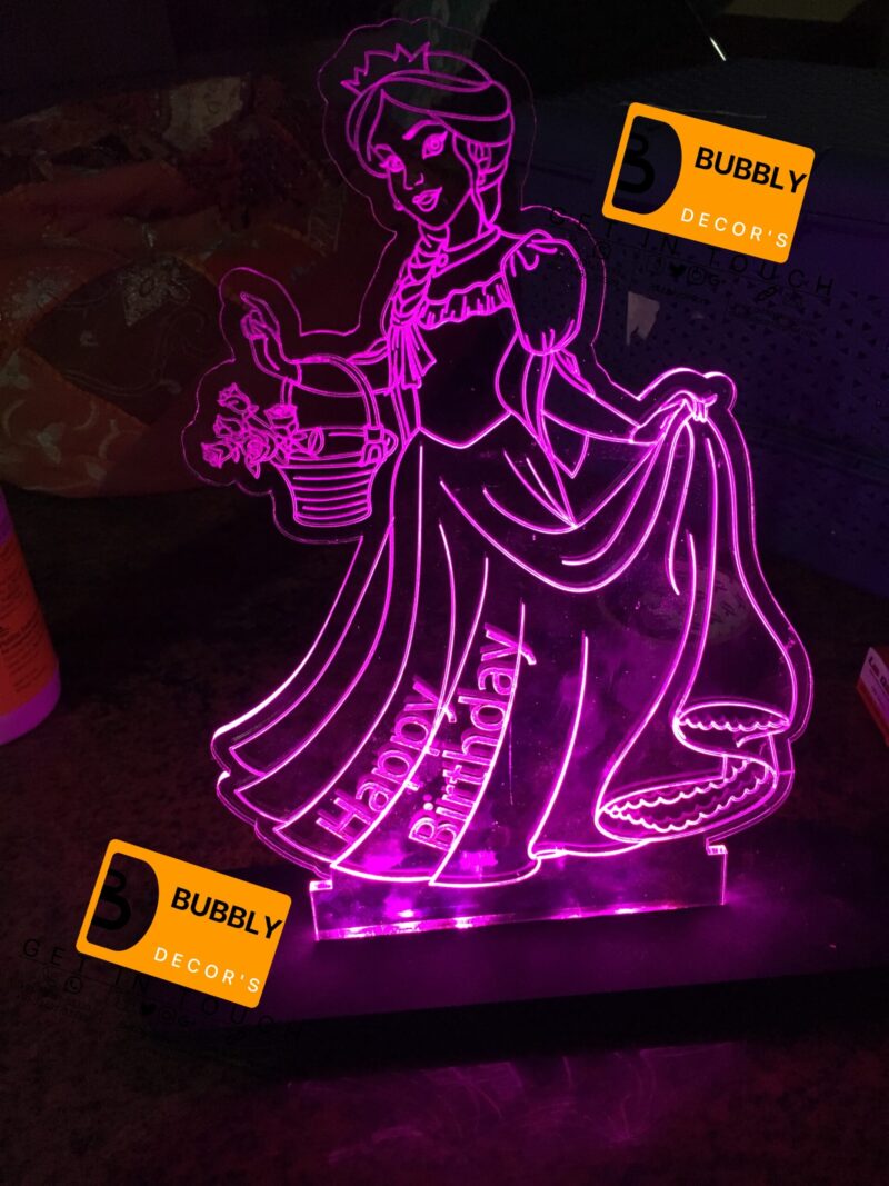 Light glow stand Cinderella - Bubbly Decors