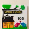 Name Board Elephants themed - Bubbly Decors