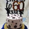 Cake topper 60 years - Bubbly Decors