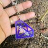 keychain diamond shaped name - Bubbly Decors