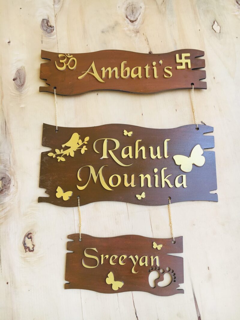 Name Board 3 steps - Bubbly Decors