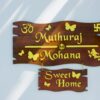 Wooden name board 2 step - Bubbly Decors