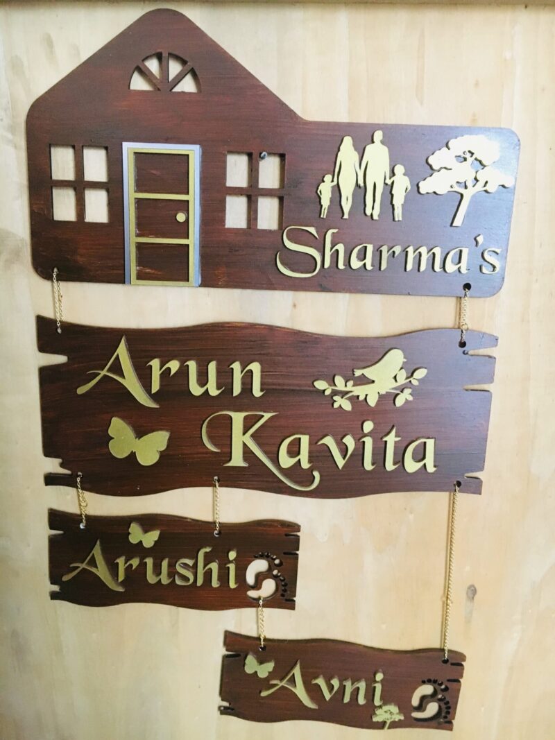 Name board 4 steps - Bubbly Decors