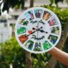 Wall clock 12 photos - Bubbly Decors