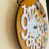Wooden clock with pics - Bubbly Decors
