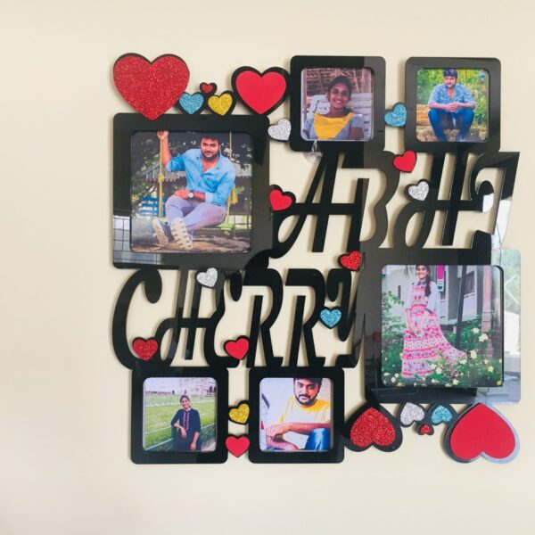 Photo frame with names - Bubbly Decors