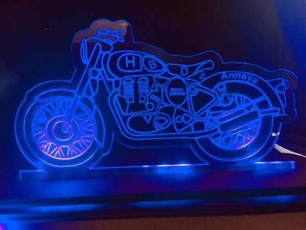Night lamp Royal enfield - Bubbly Decors