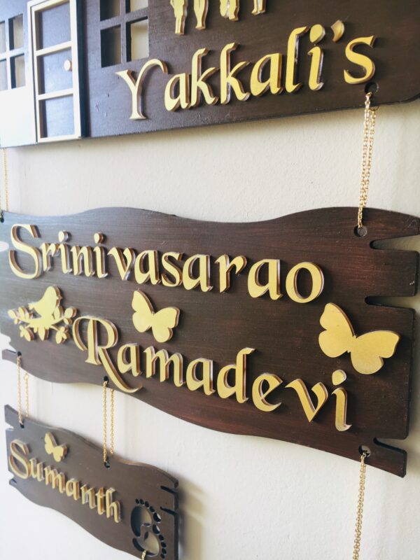 Name board 4 steps - Bubbly Decors