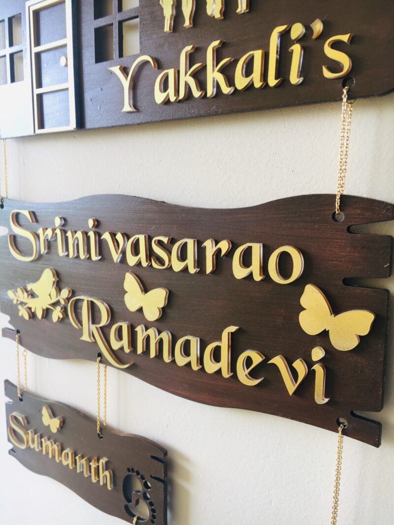 Name board 4 steps - Bubbly Decors