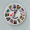 Wall clock 12 photos - Bubbly Decors