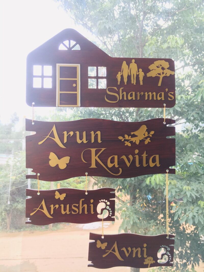 Name board 4 steps - Bubbly Decors