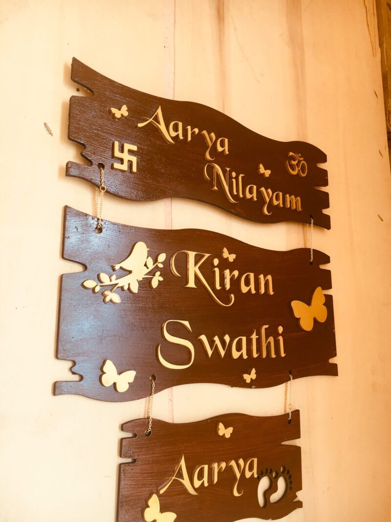 Name Board 3 steps - Bubbly Decors