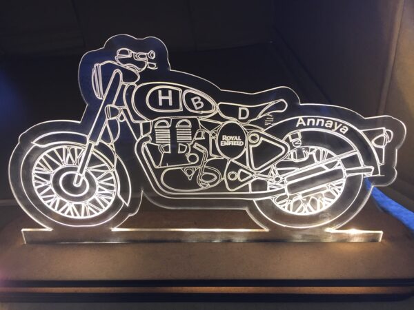 Night lamp Royal enfield - Bubbly Decors