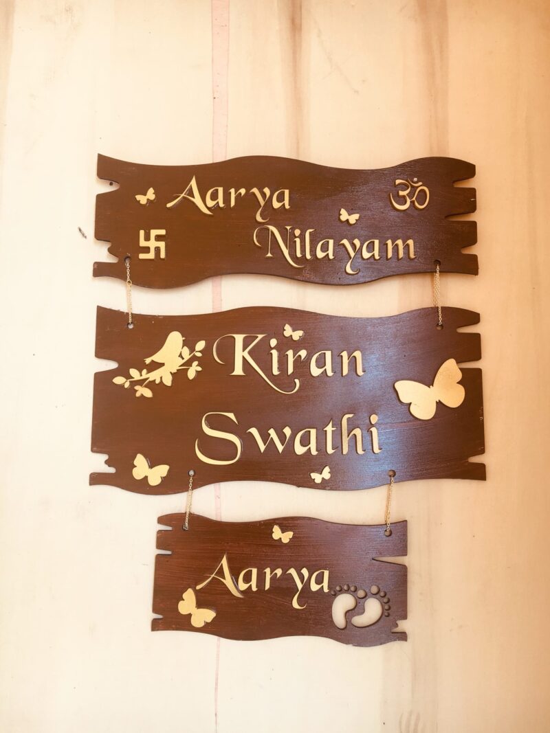 Name Board 3 steps - Bubbly Decors