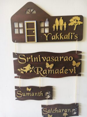 Name board 4 steps - Bubbly Decors
