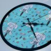 Wall clock pattern printed - Bubbly Decors