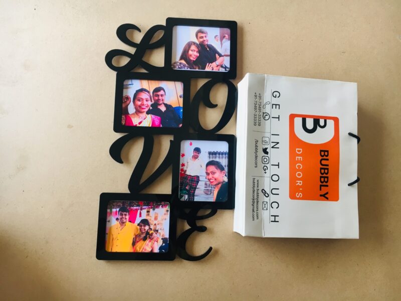 Love photo frame - Bubbly Decors