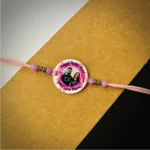 Color splash phote names rakhi - pink