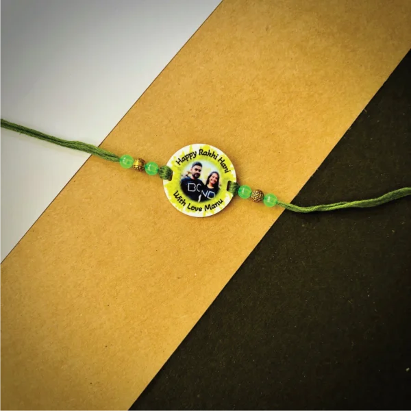 Color splash names rakhi - green