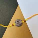 Silver super bro name rakhi