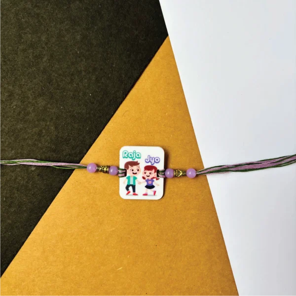 Siblings bonding rakhi