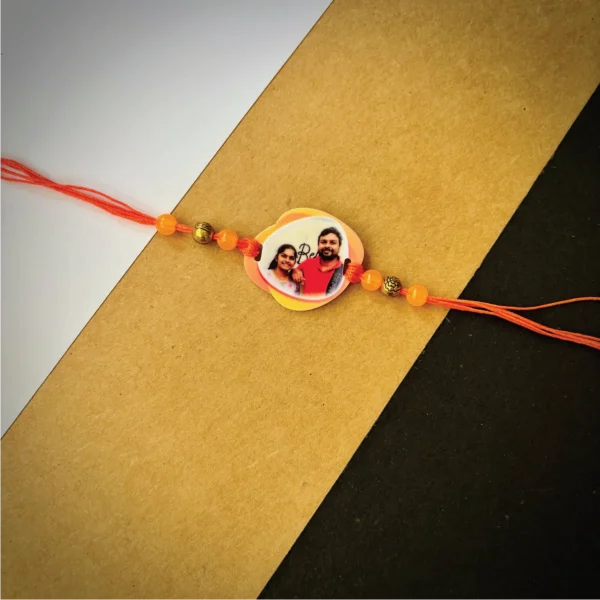 Photo rakhi - orange