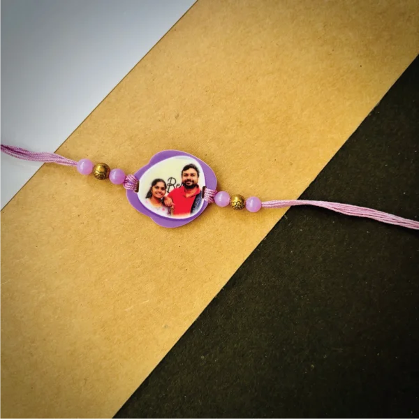 Photo rakhi - lavender