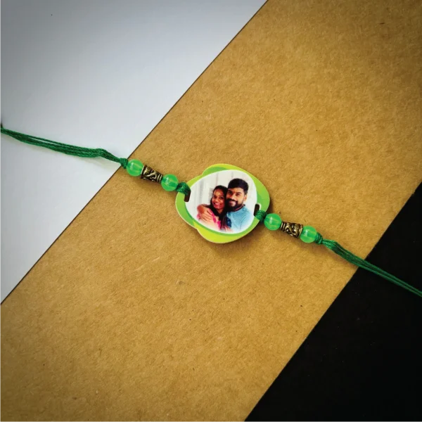 Photo rakhi - green