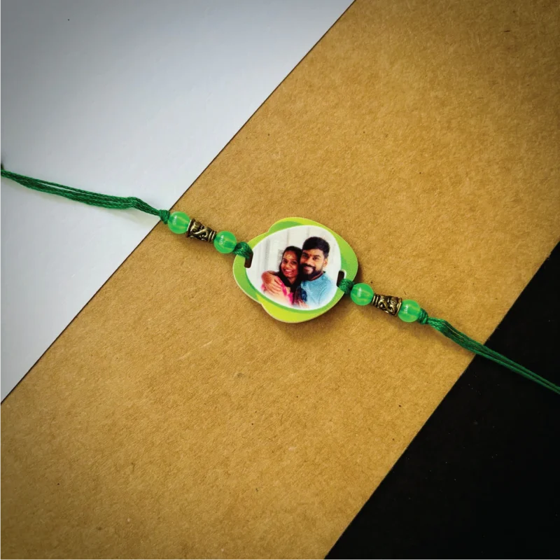 Photo rakhi - green