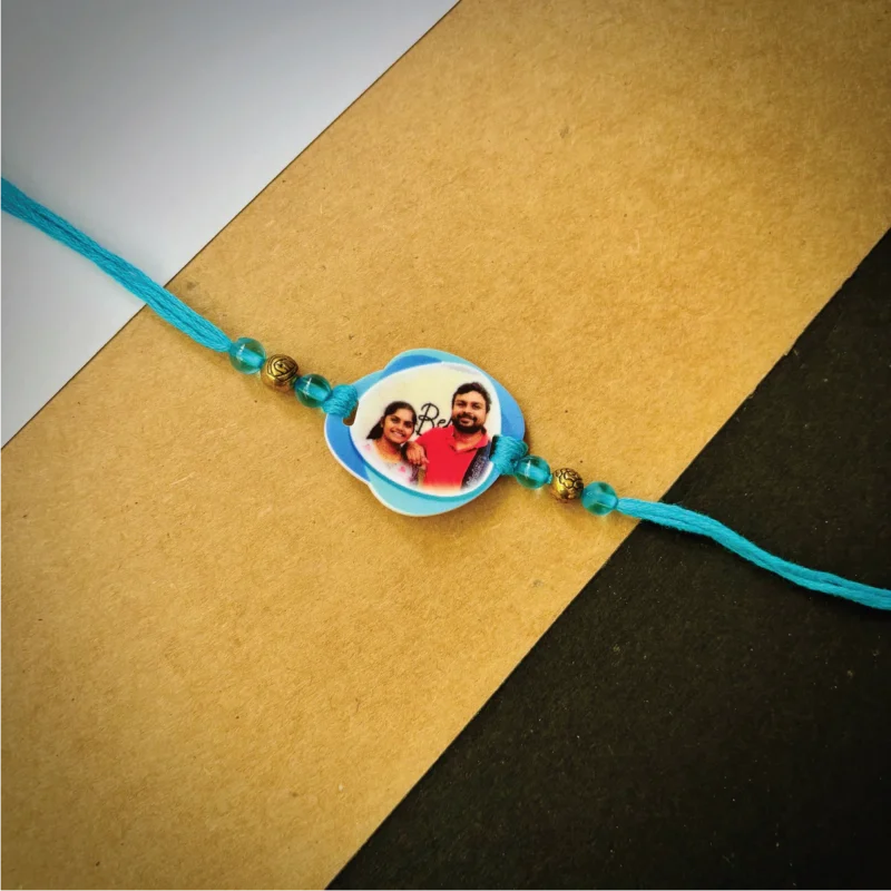 Photo rakhi - blue