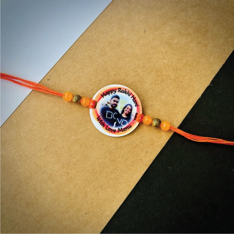 Photo names rakhi - red