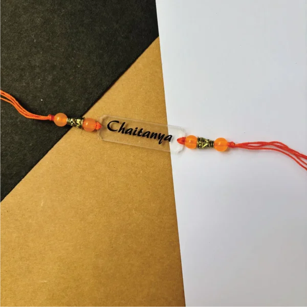 Name engraved rakhi