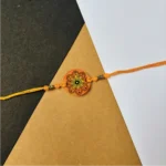 Mandala metalic painted rakhi
