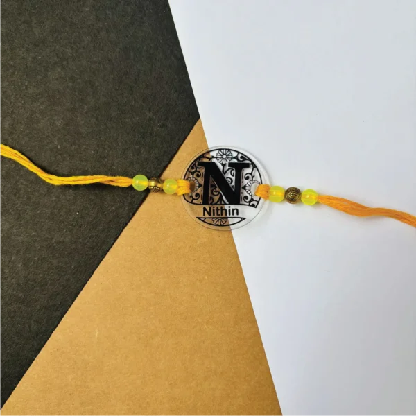 Flower pattern name rakhi